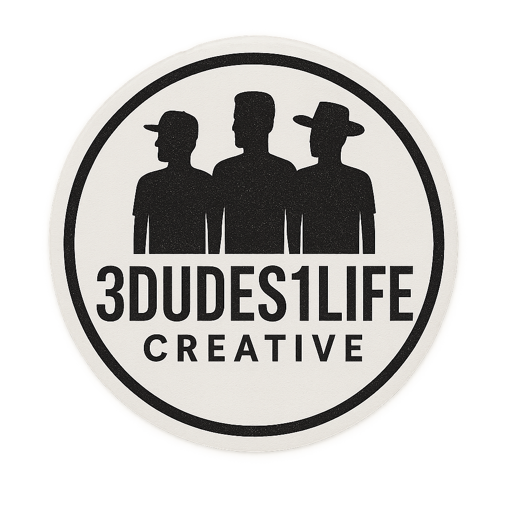 3Dudes1Life Creative Logo